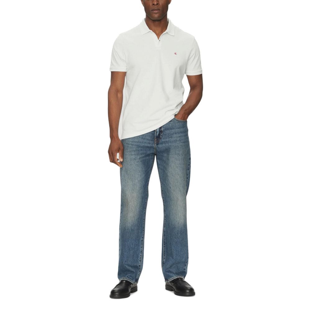 White Cotton Polo Shirt