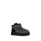 Black Fabric Ankle Boots