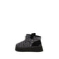 Black Fabric Ankle Boots