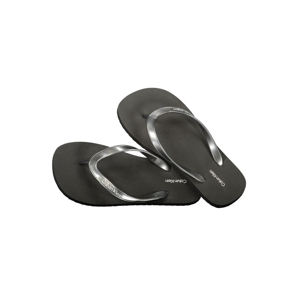 Black Polyurethane Women Sandal