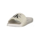 White Polyester Women's Slipper