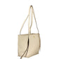 Beige Polyurethane Women's Bag