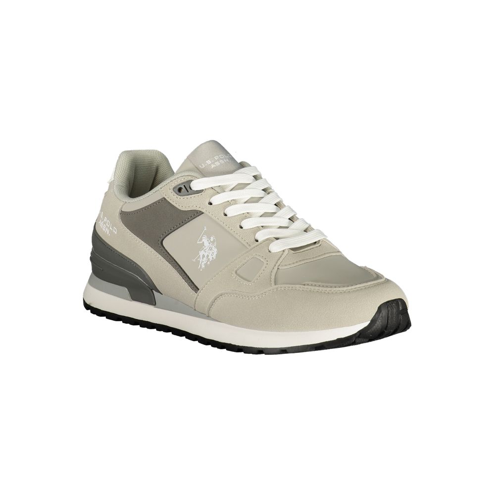 Grey Polyurethane Men's Sneaker