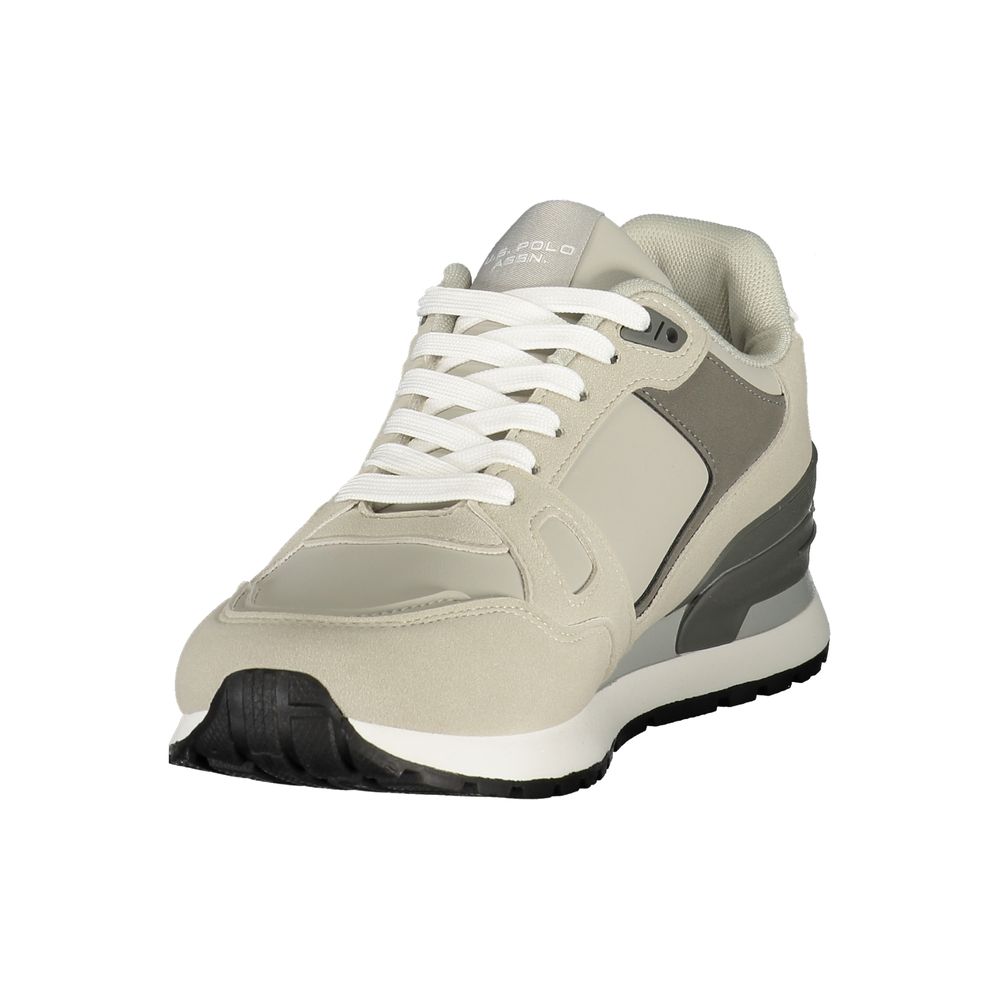 Grey Polyurethane Men's Sneaker