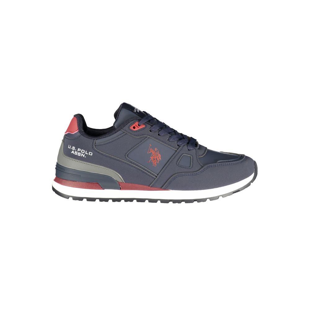 Blue Polyurethane Men's Sneaker
