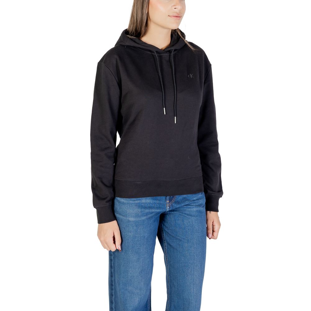 Black Cotton Hoodie