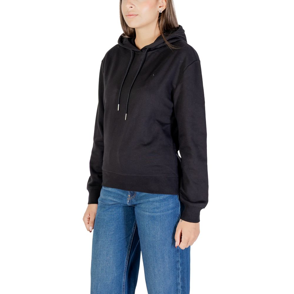 Black Cotton Hoodie