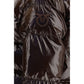 Brown Polyamide Full-Length Jacket