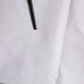 White Mid Waist Cotton Stretch Trouser Pants