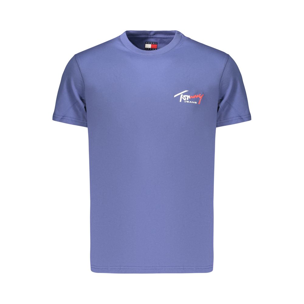 Blue Cotton Men's T-Shirt