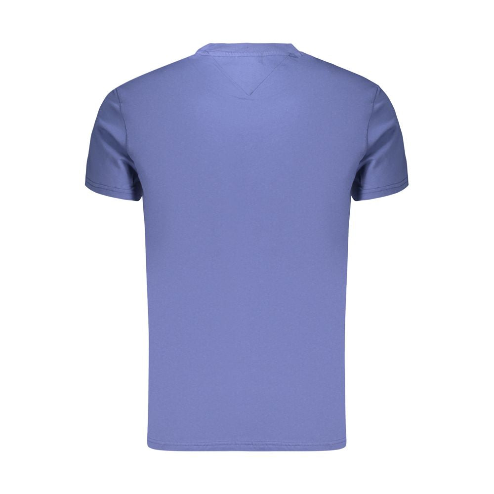Blue Cotton Men's T-Shirt