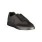 Black Polyester Men's Sneaker