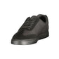 Black Polyester Men's Sneaker