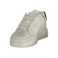 White Polyurethane Women's Sneaker