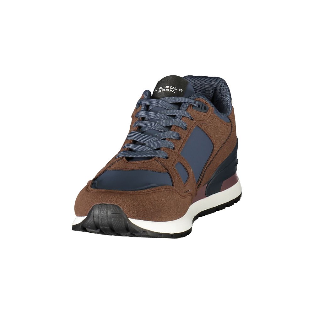 Brown Polyurethane Men's Sneaker