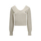 White Cotton Sweatshirt