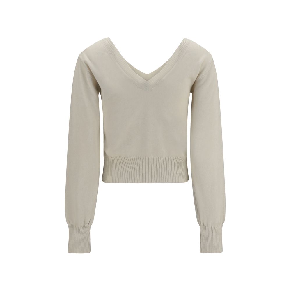 White Cotton Sweatshirt