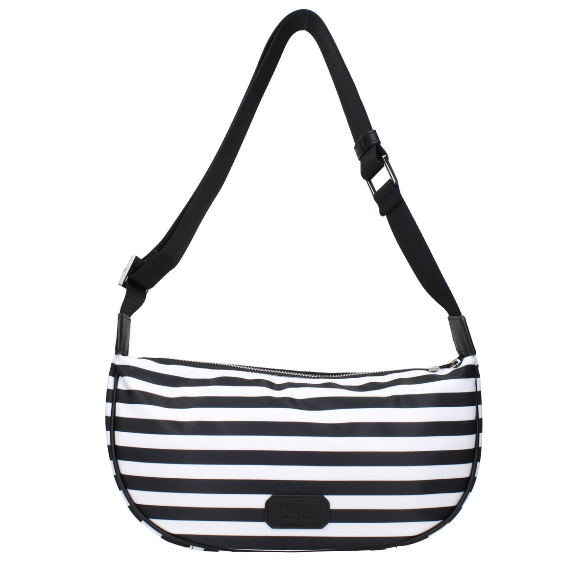 Black Fabric Crossbody Bag