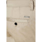 Beige Cotton Bermuda Shorts