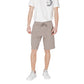 Brown Cotton Bermuda Shorts