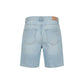 Light Blue Cotton Bermuda Shorts