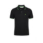 Black Cotton Polo Shirt