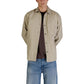 Beige Cotton Full-Length Jacket