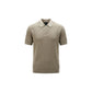 Beige Cotton Polo Shirt