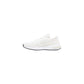 White Polyester Athletic Sneakers