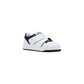 Black And White Polyethylene Low Top Sneakers