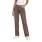 Beige Lyocell Flared Pants