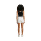Cream Denim Shorts