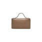 Beige Polyethylene Clutch Bag