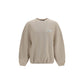 Beige Cotton Sweatshirt
