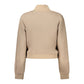 Beige Polyester Sweatshirt