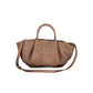 Brown Polyester Handbag