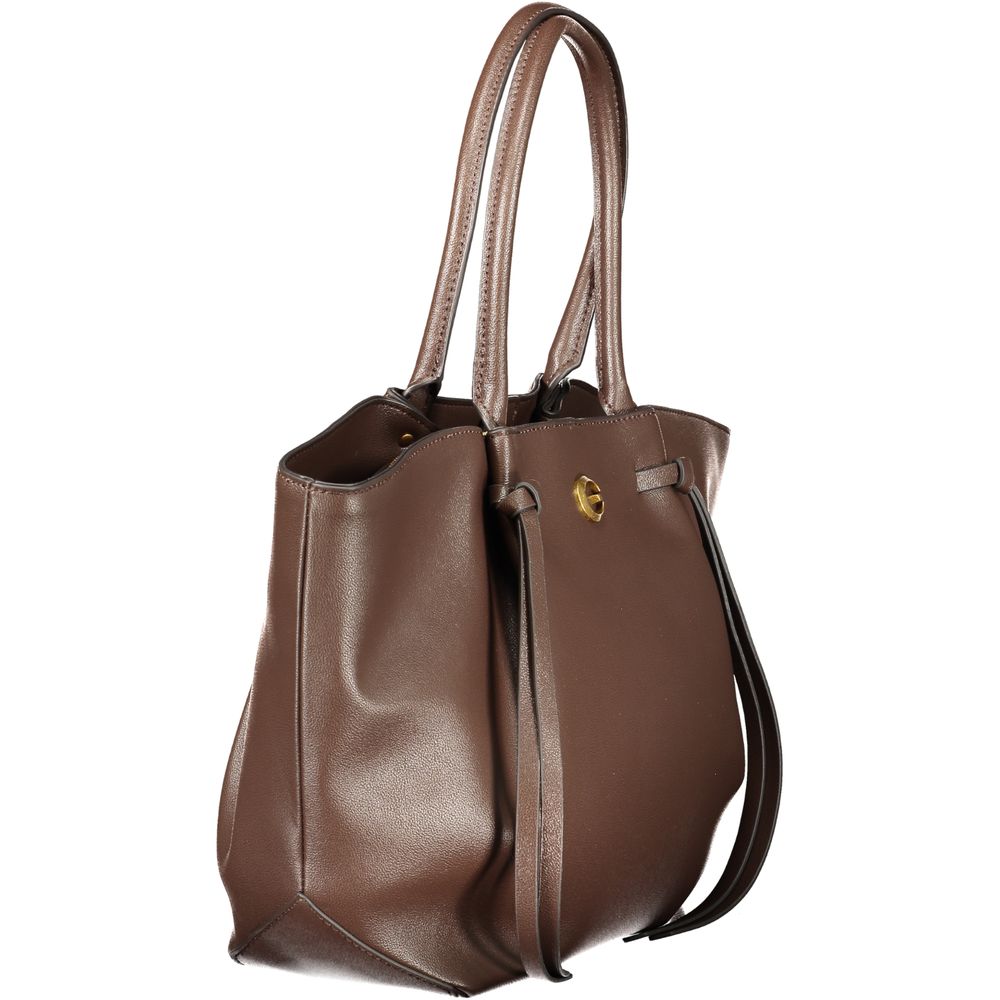 Brown Polyethylene Handbag