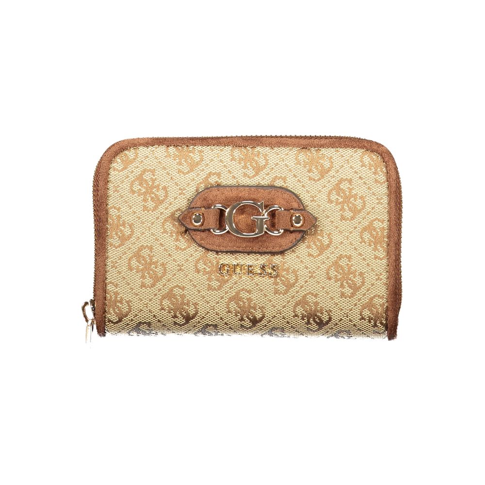 Beige Polyester Wallet