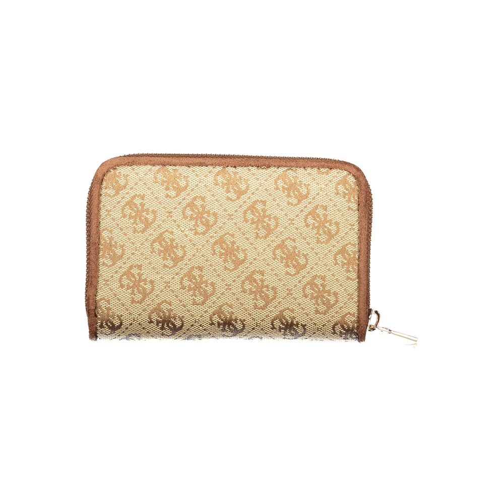 Beige Polyester Wallet