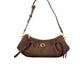 Brown Polyester Handbag