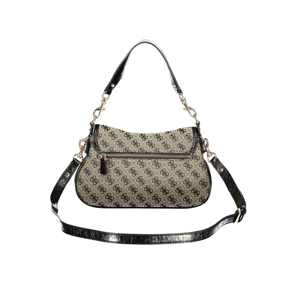 Black Polyester Handbag