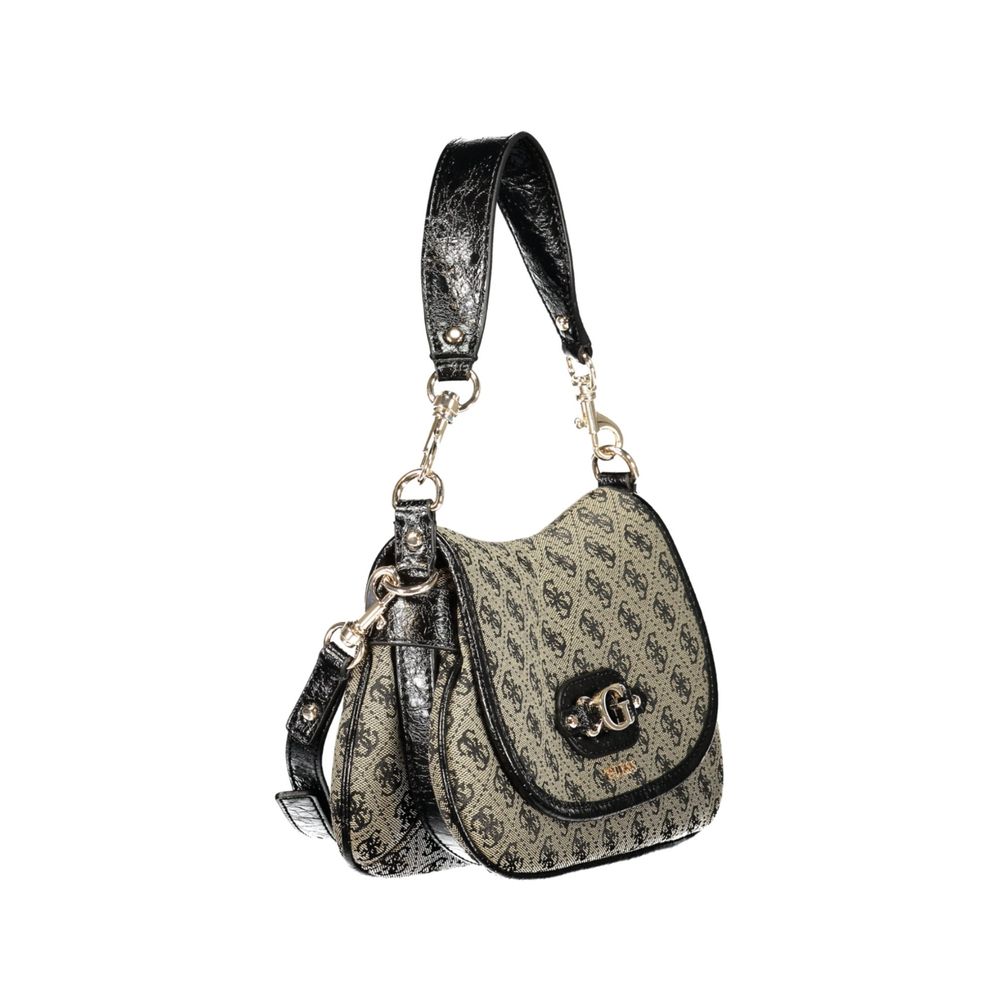 Black Polyester Handbag