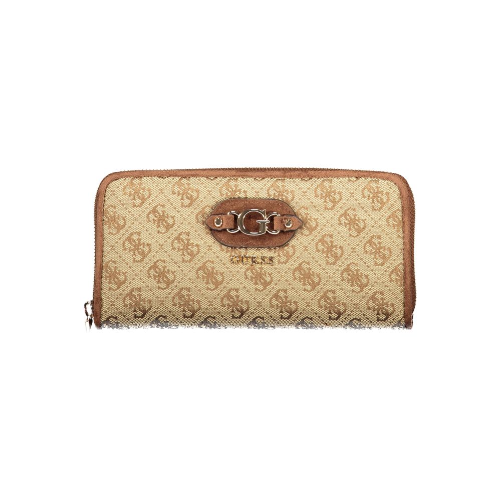 Beige Polyester Wallet