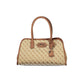 Beige Polyester Handbag