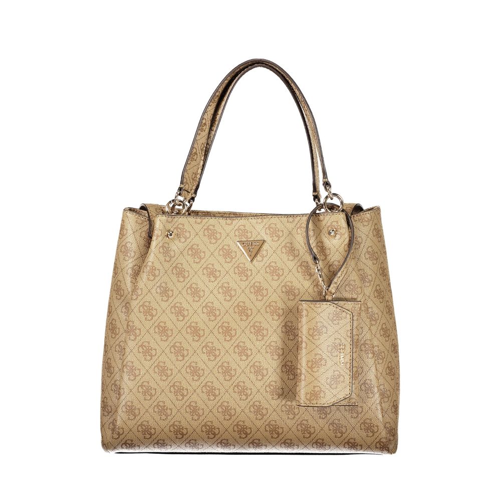 Beige Polyethylene Handbag