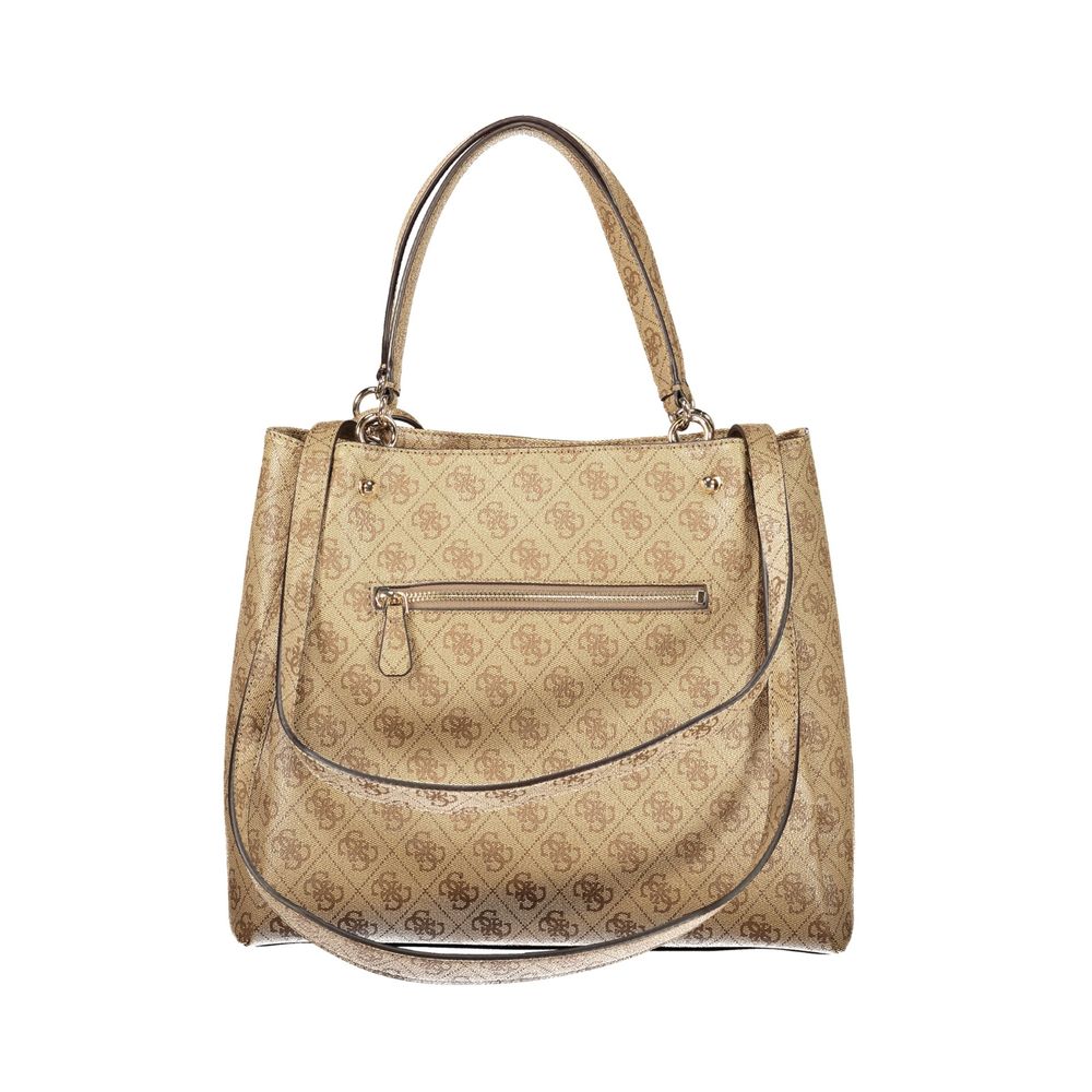Beige Polyethylene Handbag