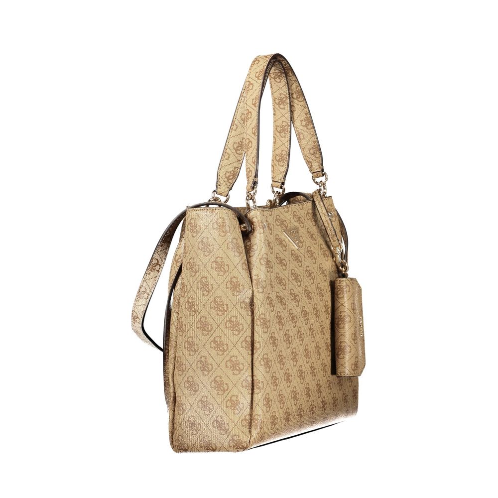 Beige Polyethylene Handbag