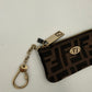 FENDI FF Coin Purse/Card Holder with Chain