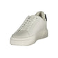 White Polyurethane Men Sneaker