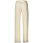 Beige Lyocell Women Trouser
